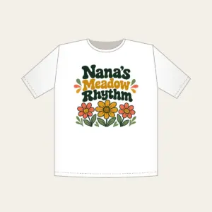 Nana's Meadow Rhythm T-Shirt in white