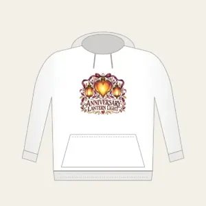 ANNIVERSARY LANTERN LIGHT Hoodie in white