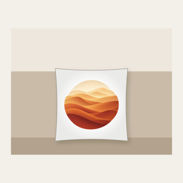 Product image Sand-to-Rust Dune Gradient Pillow