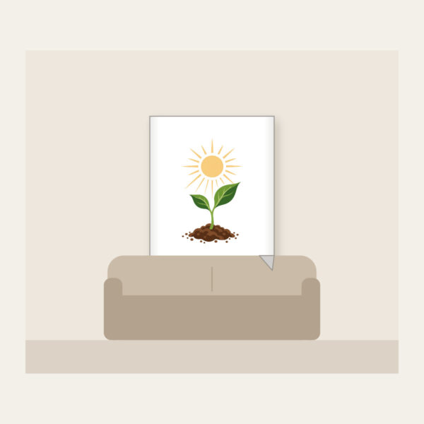 Product image Seedling Reaching for Sunbeams Fleece Blanket