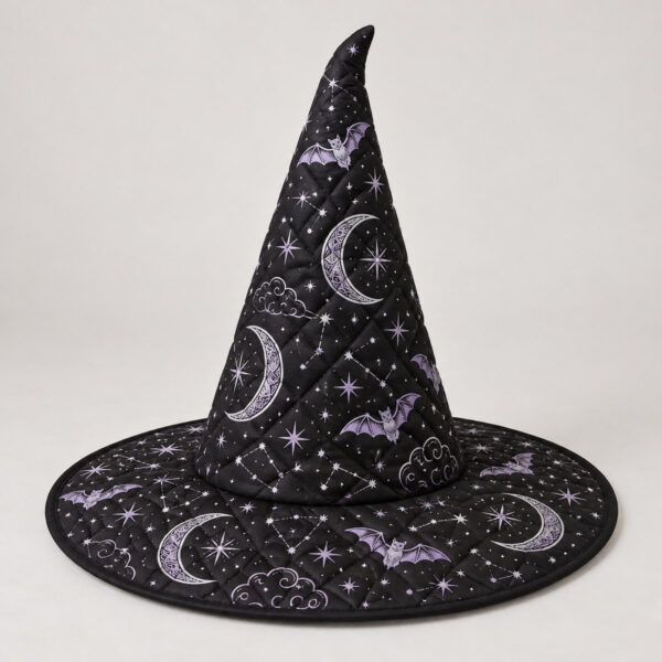 Product image Moonlit Broom Quilted Witch Hat