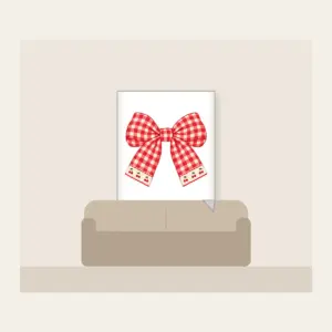 Red Gingham with Cherry Accents Fleece Blanket in white: Red and cream gingham with tiny cherry motifs.