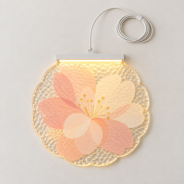 Product image Wavy Blossom Acrylic LED Hanging Lamp