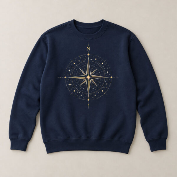 Product image Navy Compass Rose Crew Sweatshirt