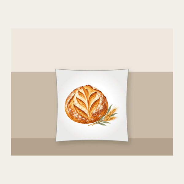 Product image Sourdough Loaf and Wheat Sprig Pillow