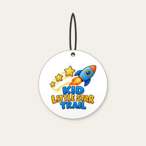 KID LITTLE STAR TRAIL Ceramic Ornament in white
