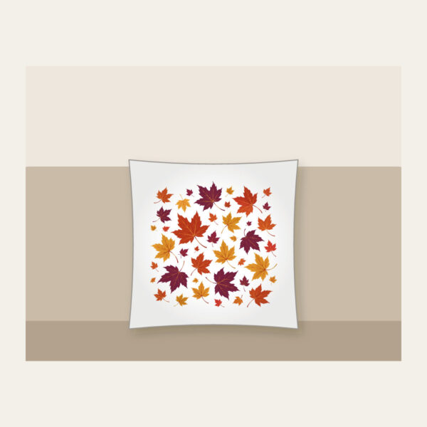 Product image Falling Maple Leaves in Rust and Plum Pillow