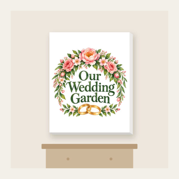 Product image Our Wedding Garden Canvas Print