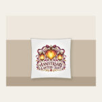 ANNIVERSARY LANTERN LIGHT Pillow in white