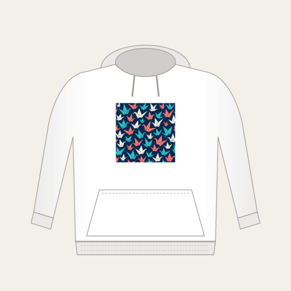 Product image Origami Cranes on Navy Hoodie
