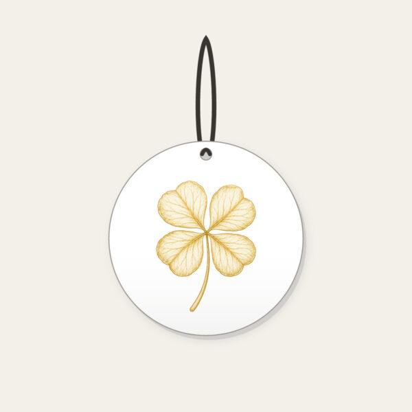 Product image Four-Leaf Clover Botanical Plate Ceramic Ornament