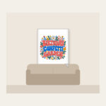 BIRTHDAY CONFETTI GARDEN Fleece Blanket in white