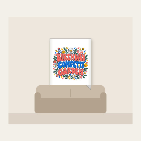 Product image Birthday Confetti Garden Fleece Blanket
