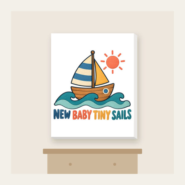 Product image New Baby Tiny Sails Canvas Print