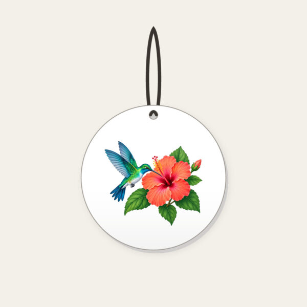 Product image Hummingbird and Hibiscus Ceramic Ornament