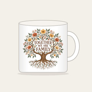 Together We Are Family Mug in white