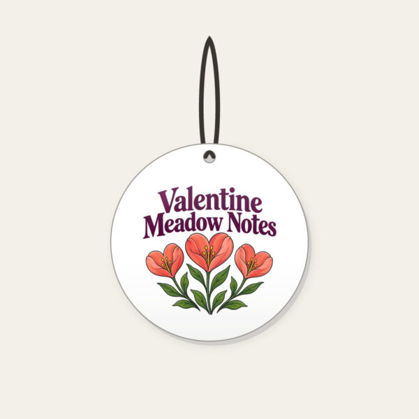 Product image Valentine Meadow Notes Ceramic Ornament
