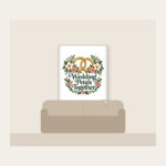 Wedding Petals Together Fleece Blanket in white