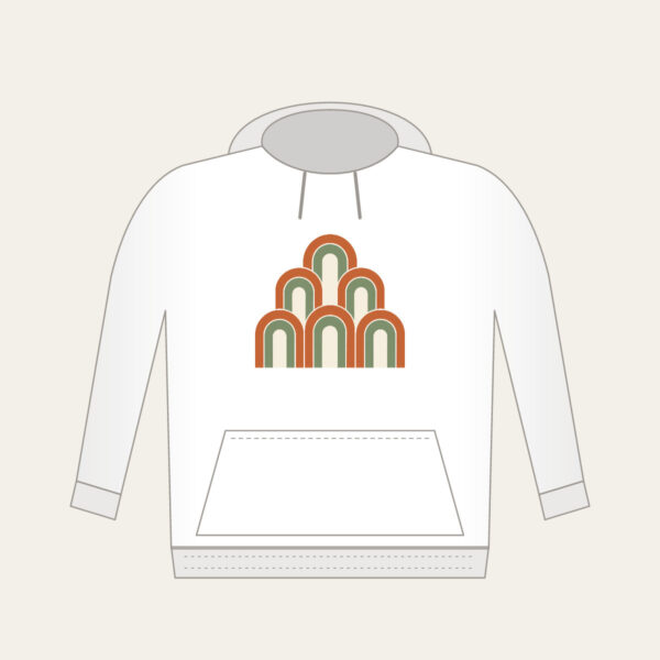 Product image Terracotta Nested Arches Hoodie