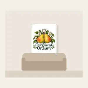 Our Shared Orchard Fleece Blanket in white