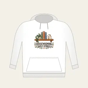HOUSEWARMING SHELF STORIES Hoodie in white