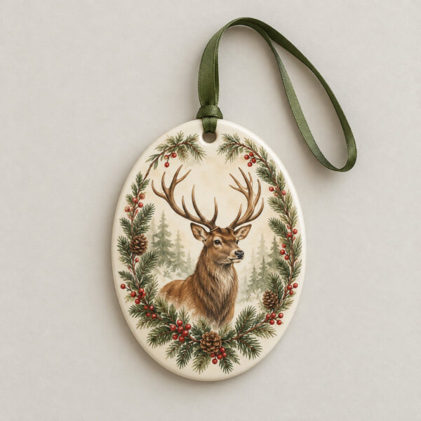Product image Heirloom Stag Ceramic Ornament