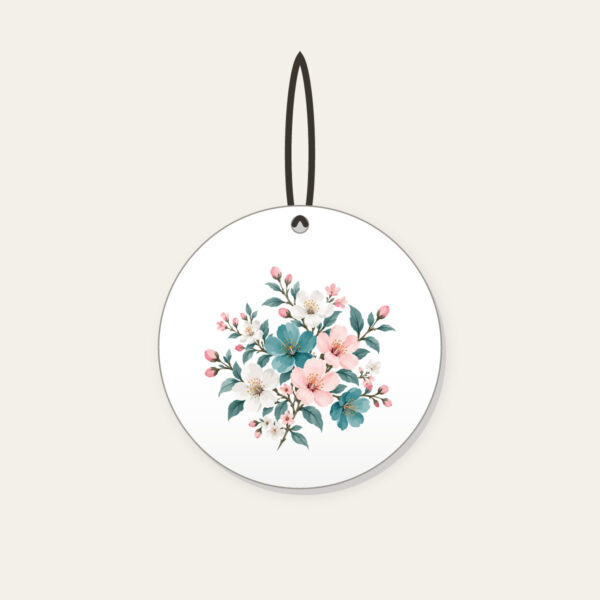 Product image Teal Blossom Scatter Ceramic Ornament