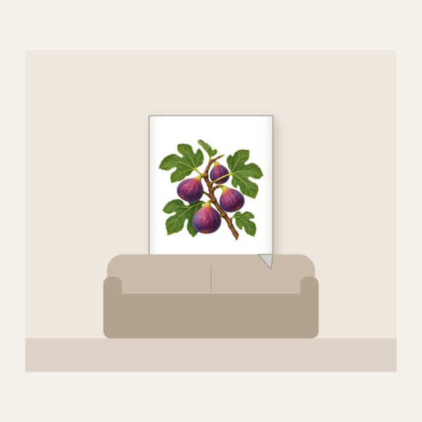 Product image Fig Branch with Plump Purple Figs Fleece Blanket
