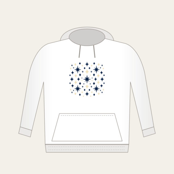 Product image Navy and Cream Diamonds and Stars Hoodie