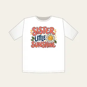 SISTER LITTLE SUNSHINE T-Shirt in white
