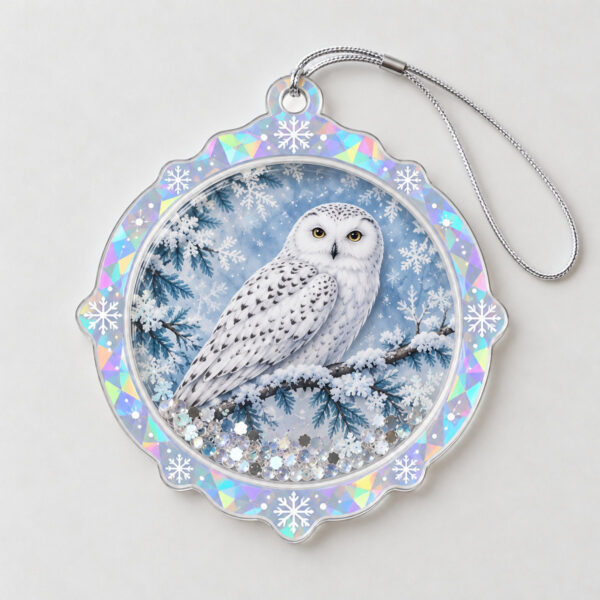 Product image Snowy Owl Shaker Ornament