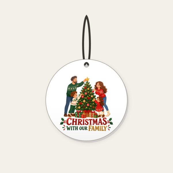 Product image Christmas with Our Family Ceramic Ornament
