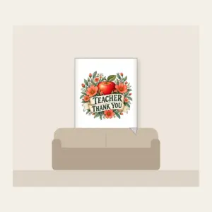 TEACHER THANK YOU Fleece Blanket in white