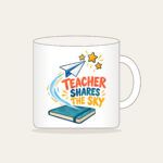 TEACHER SHARES THE SKY Mug in white