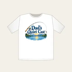 Dad's Quiet Cast T-Shirt in white