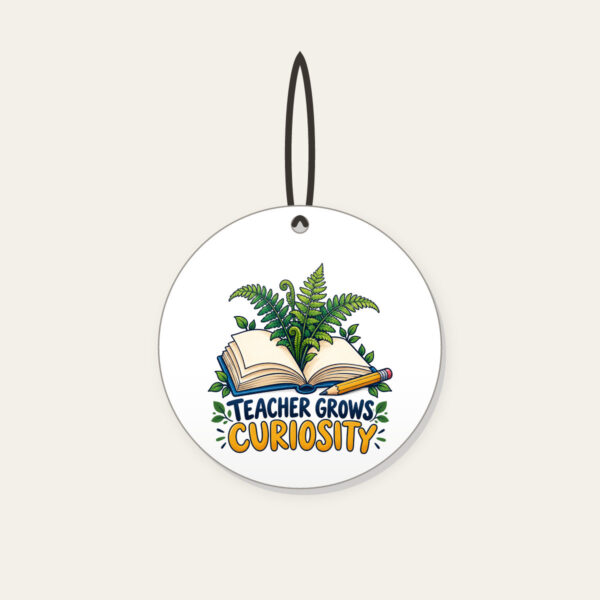 Product image Teacher Grows Curiosity Ceramic Ornament