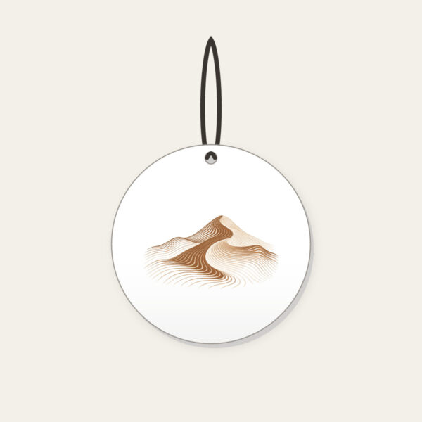 Product image Rolling Dune in Topographic Lines Ceramic Ornament