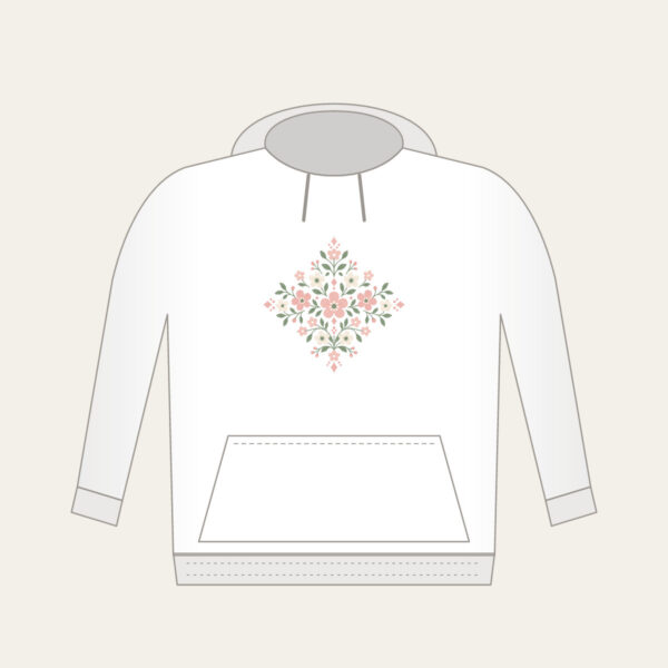 Product image Tiny Blooms and Diamonds in Blush Hoodie