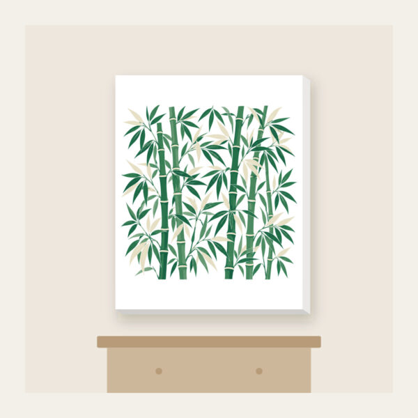 Product image Jade Bamboo Grove Pattern Canvas Print
