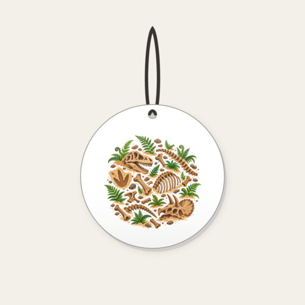 Product image Dinosaur Bones and Fern Dig Scene Ceramic Ornament