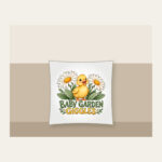 BABY GARDEN GIGGLES Pillow in white