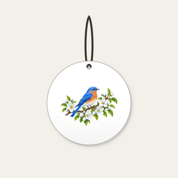 Product image Bluebird on Blossoming Branch Ceramic Ornament