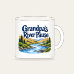 Grandpa's River Pause Mug in white