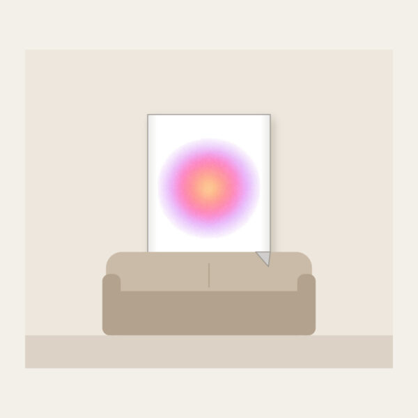 Product image Apricot to Rose to Lilac Gradient Fleece Blanket