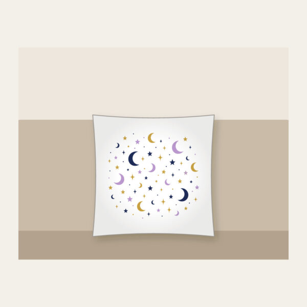 Product image Scattered Stars and Crescents Pillow
