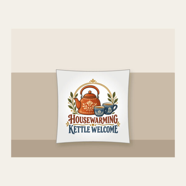 Product image Housewarming Kettle Welcome Pillow