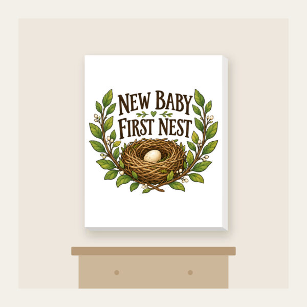 Product image New Baby First Nest Canvas Print