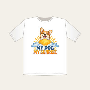 MY DOG MY SUNRISE T-Shirt in white