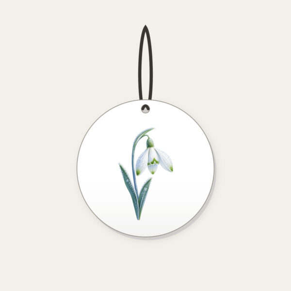 Product image Frosted Snowdrop Blossom Ceramic Ornament
