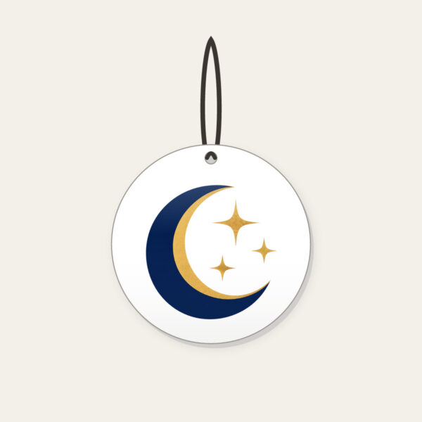 Product image Golden Crescent and Three Stars Ceramic Ornament